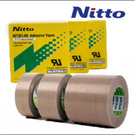 China Cinta da alta temperatura de la fibra de vidrio del Teflon de Nitto 973UL PTFE con el pegamento del silicón proveedor