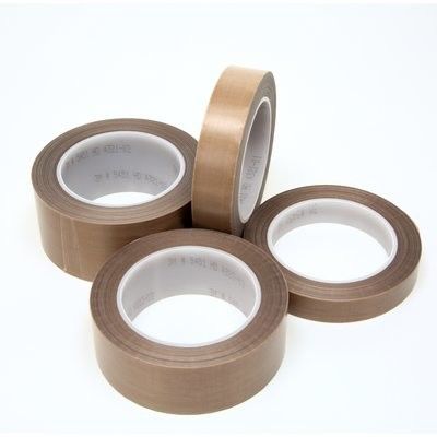 Porcelana Cinta da alta temperatura del paño de cristal de fibra del Teflon de PTFE en el uso del color de Brown para soldar las máquinas en caliente proveedor