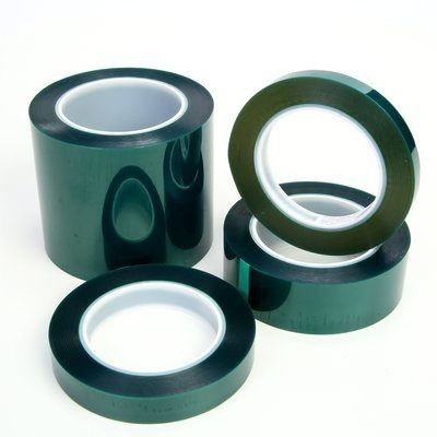 Porcelana Cintas de mascarado de alta temperatura. Cintas de poliéster verde. Adhesivos de silicona. Ampliamente utilizados para revestimiento de potencia. proveedor