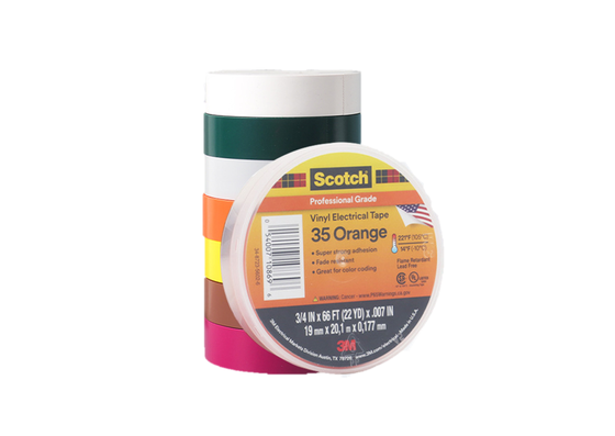 Porcelana 3M Scotch 35 | Color Coding | Electrical Tape | Vinyl Carrier proveedor