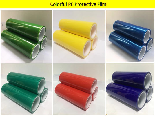 50um película protectora auta-adhesivo del multicolor PE para la protección superficial del metal, del plástico y del vidrio proveedor