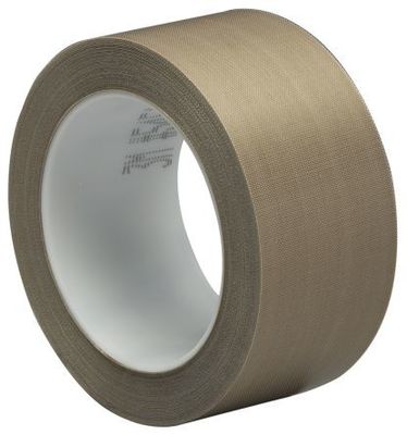 Cinta da alta temperatura del paño de cristal de fibra del Teflon de PTFE en el uso del color de Brown para soldar las máquinas en caliente proveedor