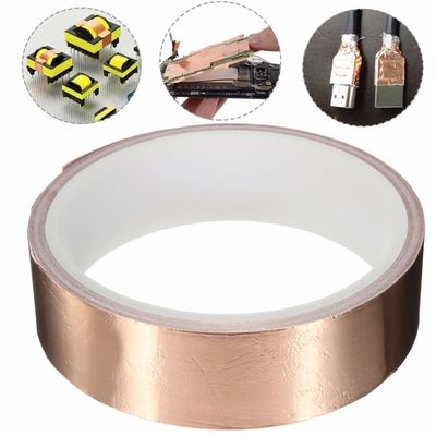 Cinta de lámina de cobre | Cinta eléctricamente conductora | Con adhesivo conductor | Para blindaje EMI proveedor