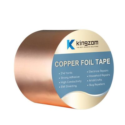 Cintas de papel de cobre personalizadas con adhesivo no conductor proveedor
