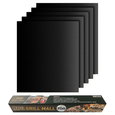 PTFE Grill Mat. No adhesivo. Carbón. A prueba de fuego. Película de alta temperatura. Para barbacoa. proveedor