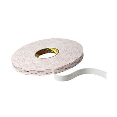 Cinta de acrílico del corte del beso de la espuma, color echado a un lado doble del blanco de 3M  4945 del grueso de la cinta 1.1m m de la espuma proveedor