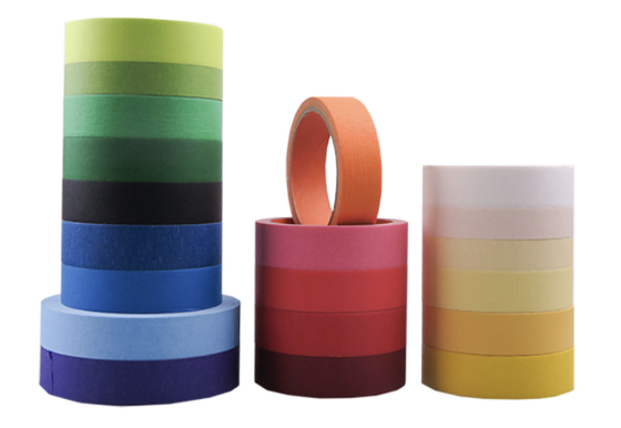 Cinta de carrocero de crepé | Buena resistencia al calor | Automotriz | Cinta de carrocero de color para pintores | Para decoración proveedor