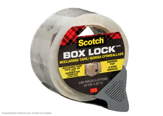 3M Scotch Box Lock 3950 | Clear BOPP Film | Acrylic | 48 mm x 50 m | 76.2 mm Core proveedor