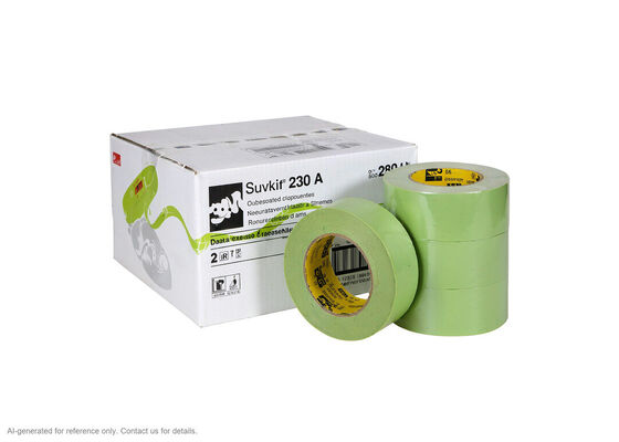 3M Scotch 233+ | Green Crepe Paper | 0.17 mm | 121 °C for 30 min | Collision Repair Grade proveedor