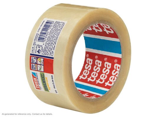 tesa 4124 | 65 µm PVC Film | Natural Rubber | 60 N/cm Tensile | Medium to Heavy Cartons proveedor